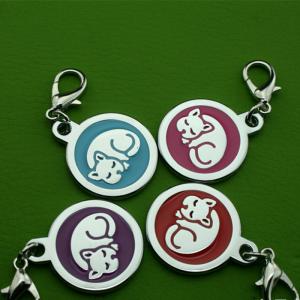 โลหะผสมสังกะสีโปแลนด์ Electroplate กาวหยดแท็ก ID สัตว์เลี้ยงสุนัขซัพพลาย