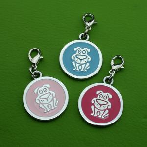 โรงงานโลหะแท็กมือโลหะผสมสังกะสี QR รหัสแท็กสัตว์เลี้ยงสำหรับสุนัขหรือแมว