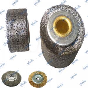 แปรงอุตสาหกรรมแบบกำหนดเองแปรงเกลียวล้อเลื่อนแบบเกลียวแปรงลวดสำหรับขัดขัดงานขัด