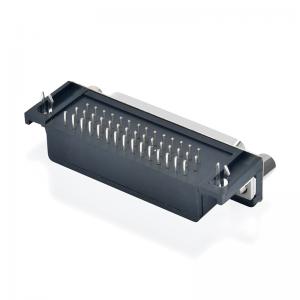 d ย่อย hd 90 องศา PCBb ขั้วต่อ 44pin หญิง