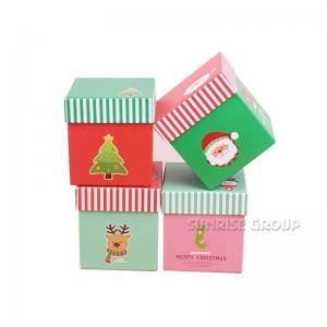 การพิมพ์กระดาษสี่เหลี่ยมขนาดเล็กคริสต์มาสอีฟกล่องของขวัญแอปเปิ้ล