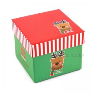 การพิมพ์กระดาษสี่เหลี่ยมขนาดเล็กคริสต์มาสอีฟกล่องของขวัญแอปเปิ้ล