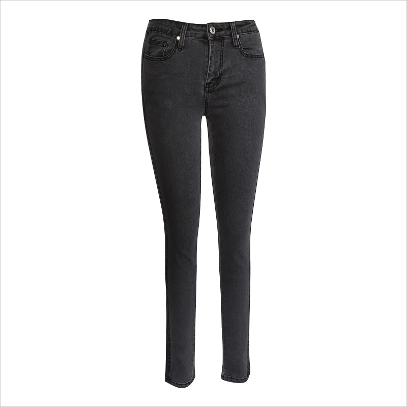 แฟชั่นกางเกงขาสั้นสีเทา skinny WS10121