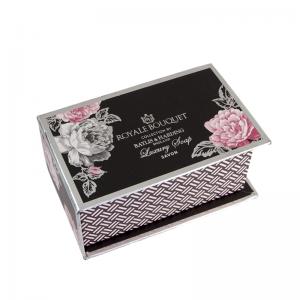 ประทับตราร้อนหนังสือโลโก้ที่มีรูปร่างพับเก็บกล่องแม่เหล็กปิดแข็ง