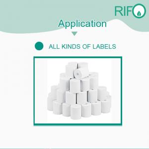 พื้นผิวเคลือบกระดาษสังเคราะห์แบบดั้งเดิมที่พิมพ์ได้สำหรับแท็กสติกเกอร์ฉลาก