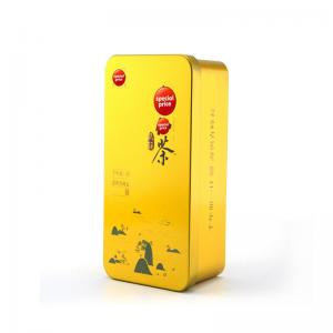 กล่องดีบุกชาลายทองเมทัลลิคสีทอง