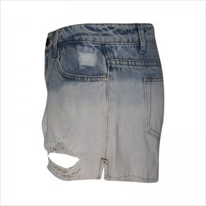 แฟชั่น dipdye jean rip WS101123 สั้น
