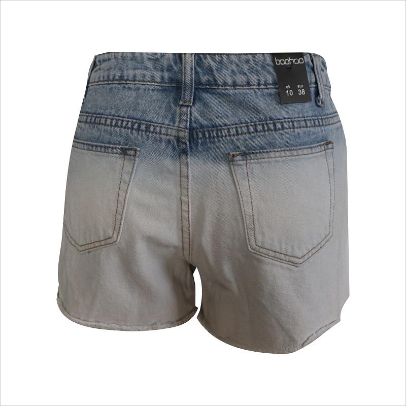 แฟชั่น dipdye jean rip WS101123 สั้น