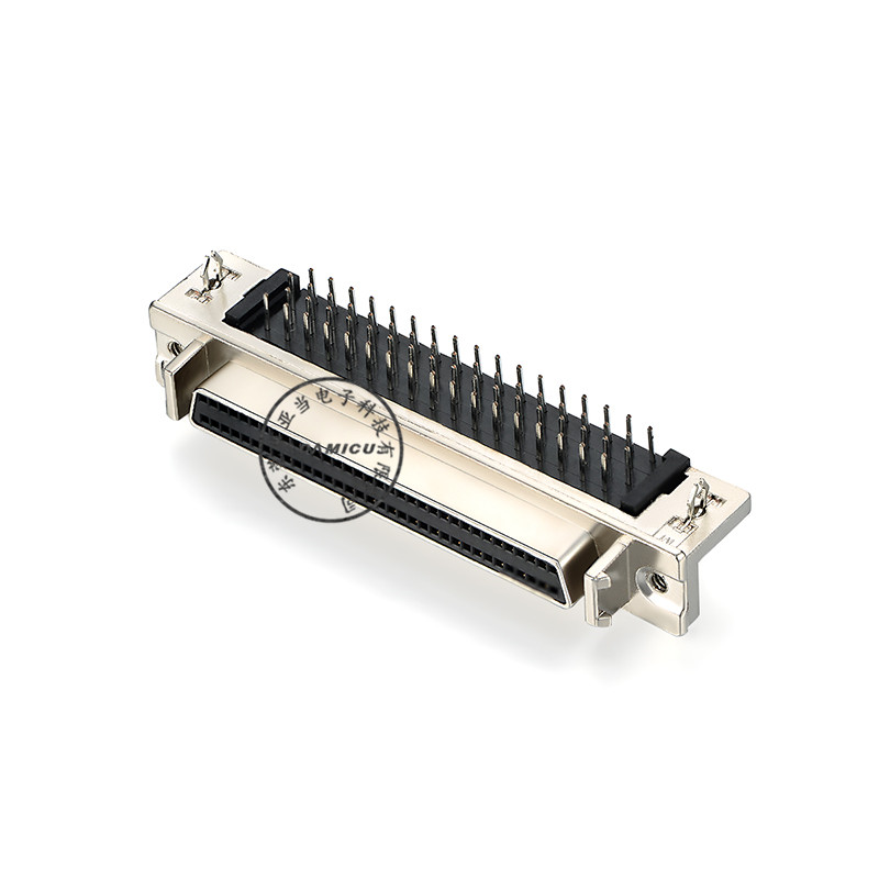 ผลิตในประเทศจีนโลหะผสมสังกะสี SCSI 68 ขาขั้วต่อ db หญิงเชื่อมต่อ