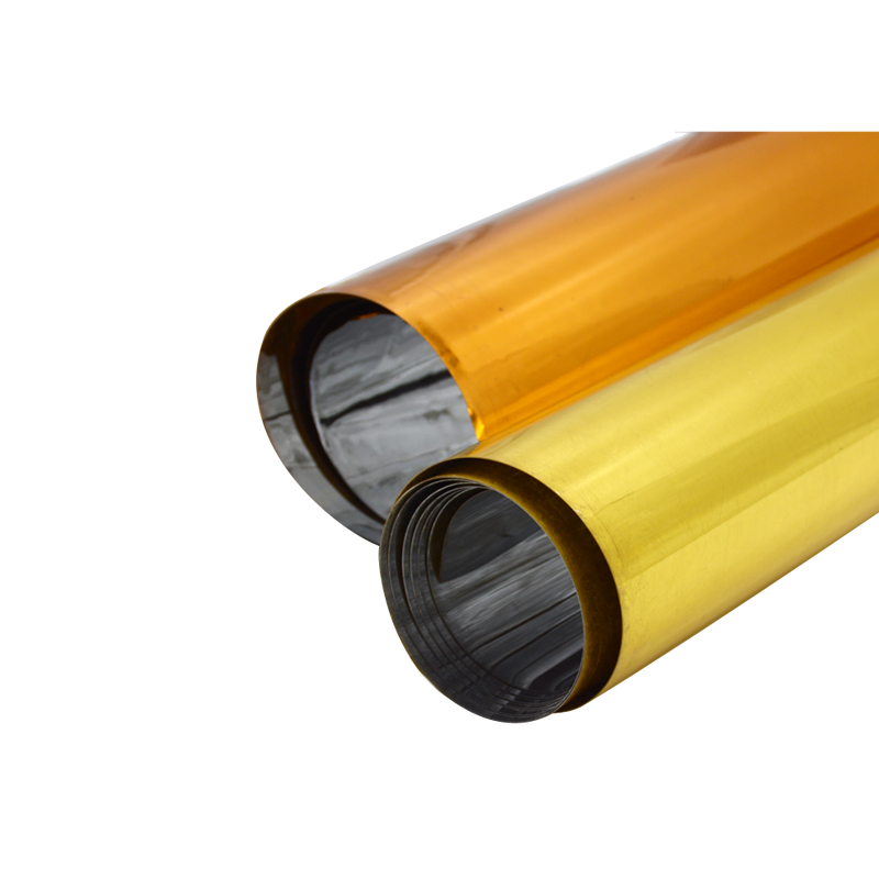 ฟิล์ม Mylar 120 ไมครอนฟิล์ม PET ทองคำขาวสูงเงาทองม้วนสำหรับ Thermoforming