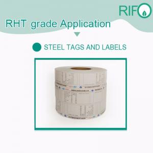 ราคาถูกขายส่งม้วนกระดาษความร้อน, อุณหภูมิสูงป้ายเหล็กสำหรับสัตว์เลี้ยง