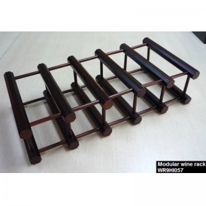 ชั้นวางไวน์ 10 ขวดในมะฮอกกานี