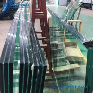 ขนาดที่กำหนดเองขนาดใหญ่กระจก / จัมโบ้แผงกระจกลามิเนตสำหรับ windows