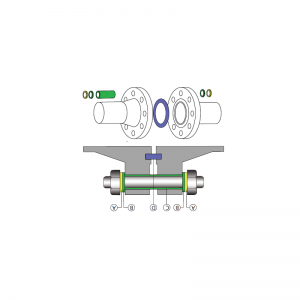สลักเกลียว PTFE, สลักเกลียวและถั่ว
