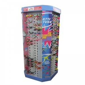 แว่นตาแสดงแร็คที่กำหนดเอง / ชั้นยืน / จอแสดงผลกระดาษแข็งแสดงเบ็ด