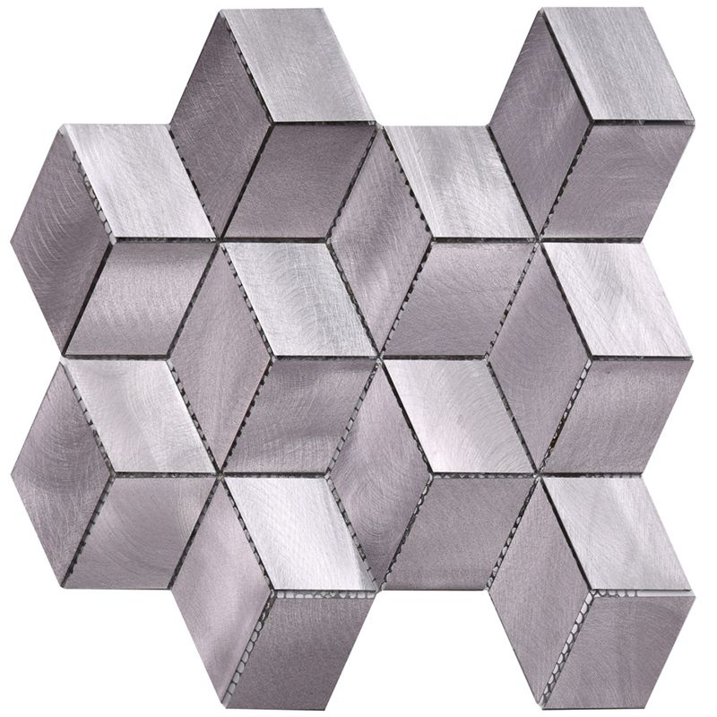 อลูมิเนียมสีเทา Matt Finish Tile สำหรับผนังห้องครัวห้องน้ำ