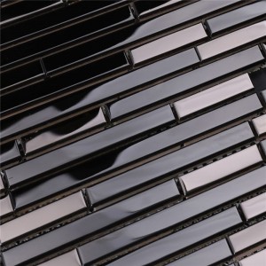 เปลือกและติดกระเบื้อง Backsplash ครัวโมเสค