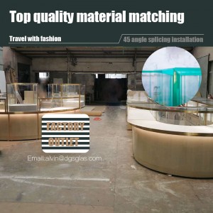 ปรับแต่งชุดแสดงเครื่องประดับตู้แสดงหรูหราและตู้โชว์สำหรับร้านขายเครื่องประดับ