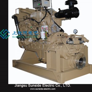 2200 รอบต่อนาที 150hp เครื่องกำเนิดไฟฟ้าชุดเครื่องยนต์