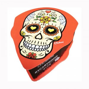 แพคเกจกระดาษแข็งวันฮาโลวีนพิมพ์แบบกำหนดเองกล่องของขวัญรูปโลงศพ