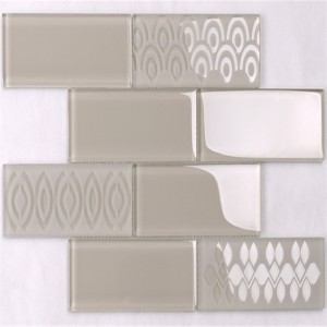 ประทุน้ำแข็งแตกราคากระเบื้องแก้วลายหยักอาหรับ