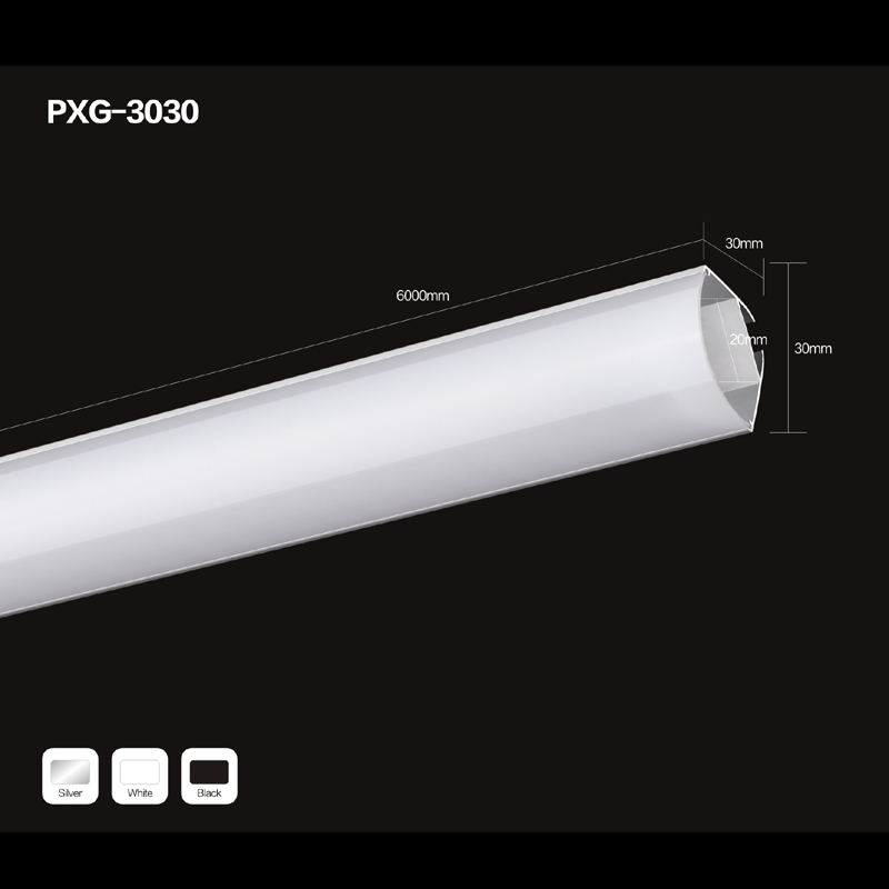 โปรไฟล์อะลูมิเนียม LED แบบกำหนดเองสำหรับแสงแถบ LED