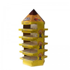 จอแสดงผลเครื่องสำอางกระดาษแข็งยืนสำหรับจุดขาย