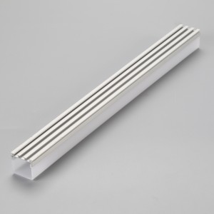 โปรไฟล์อลูมิเนียม LED พร้อมฝาปิดท้ายพีซีและคลิปยึดสำหรับแถบ LED