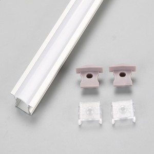 โคมไฟเส้น LED แบบฝังพร้อมอะลูมิเนียมโพรไฟล์และฝาครอบพีซีสีน้ำนม