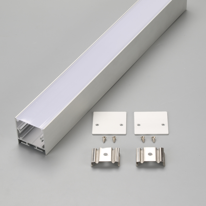 รายละเอียดอลูมิเนียมสีเงิน / ดำ / ขาวสำหรับ LED เชิงเส้นแสงที่อยู่อาศัยโดยผู้ผลิตจีน