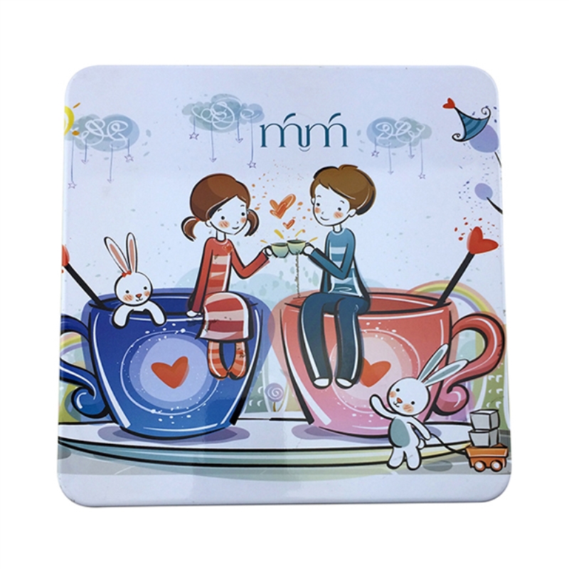 กล่องดีบุกเครื่องสำอางสี่เหลี่ยมคุณภาพดีสำหรับบรรจุภัณฑ์หน้ากาก