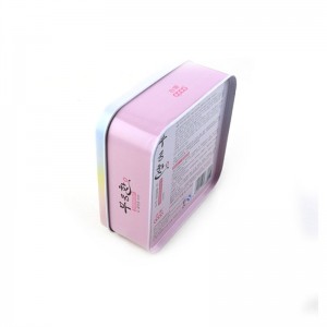 กล่องดีบุกเครื่องสำอางสี่เหลี่ยมจัตุรัสแบบกำหนดเองสำหรับอายแชโดว์