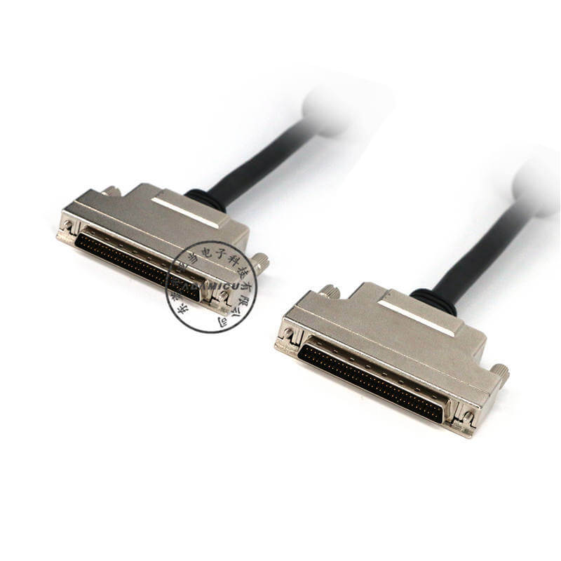 สายเคเบิลควบคุมยืดหยุ่นสายเคเบิล SCSI 68 พิน