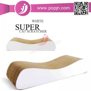 รอยขีดข่วนสัตว์เลี้ยงกระดาษแข็งลูกฟูกแมว scratcher และแมวเกาคณะกรรมการล้อมรอบ