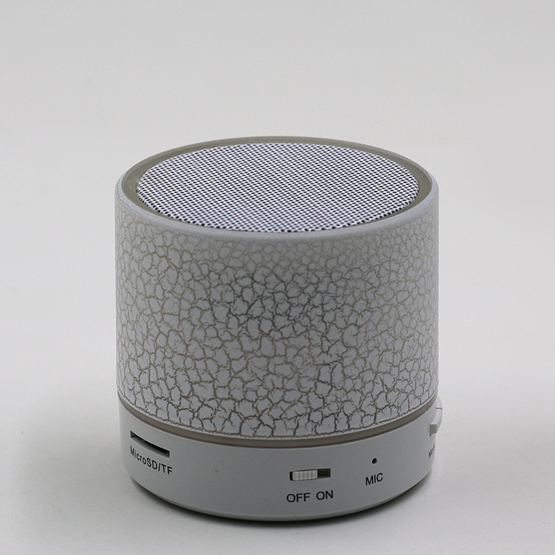 แบบพกพาซูเปอร์เบสรอบลำโพง USB ไร้สายขนาดเล็กมินิลำโพงบลูทู ธ ไฟ LED พร้อมวิทยุ FM