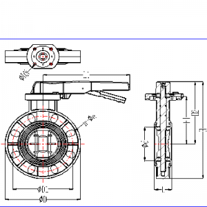 วาล์วผีเสื้อ upvc