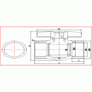 บอลวาล์ว threaeded upvc