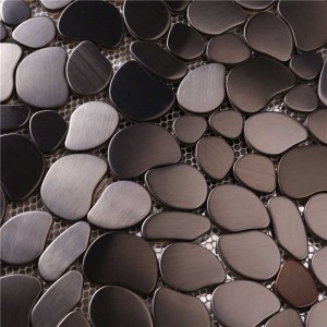 แมตต์ 304 สแตนเลสสตีลผิดปกติกระเบื้องผนังโมเสค