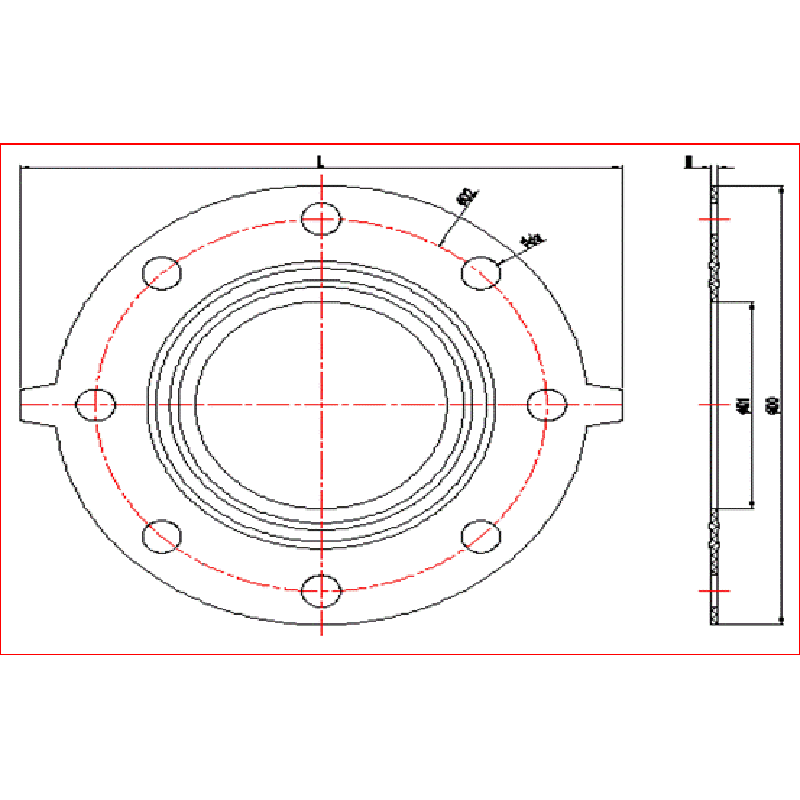 ปะเก็นหน้าแปลน UPVC (EPDM, FPM)