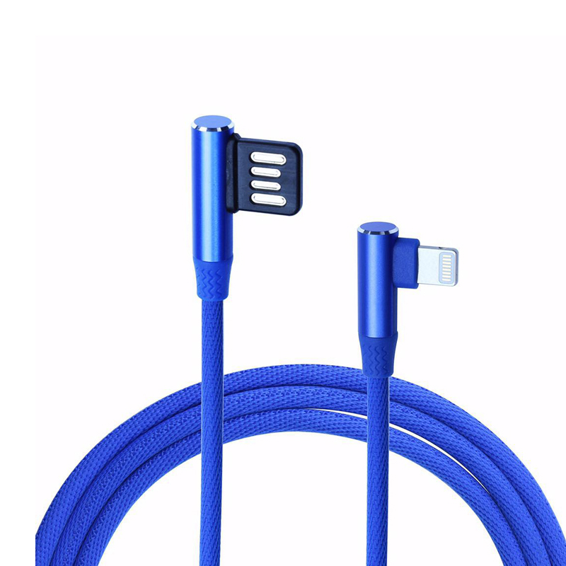 KPS-6402CB ผ้าสองด้าน 90 องศาสาย USB ถักเปีย