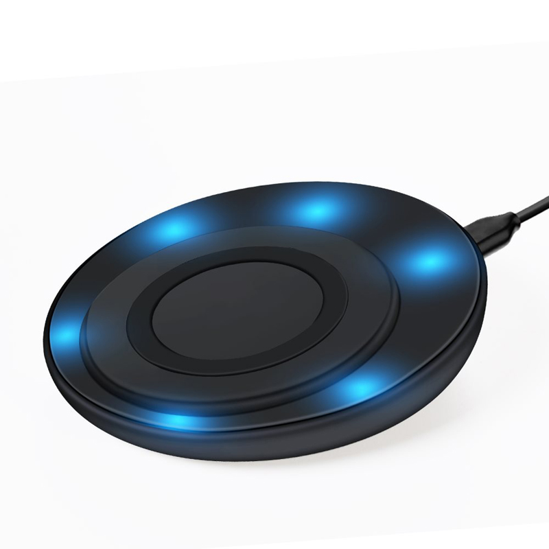 KPS-9503HC OEM นวัตกรรมชาม 10W รวดเร็วฉีโทรศัพท์ชาร์จไร้สายพร้อมไฟ led