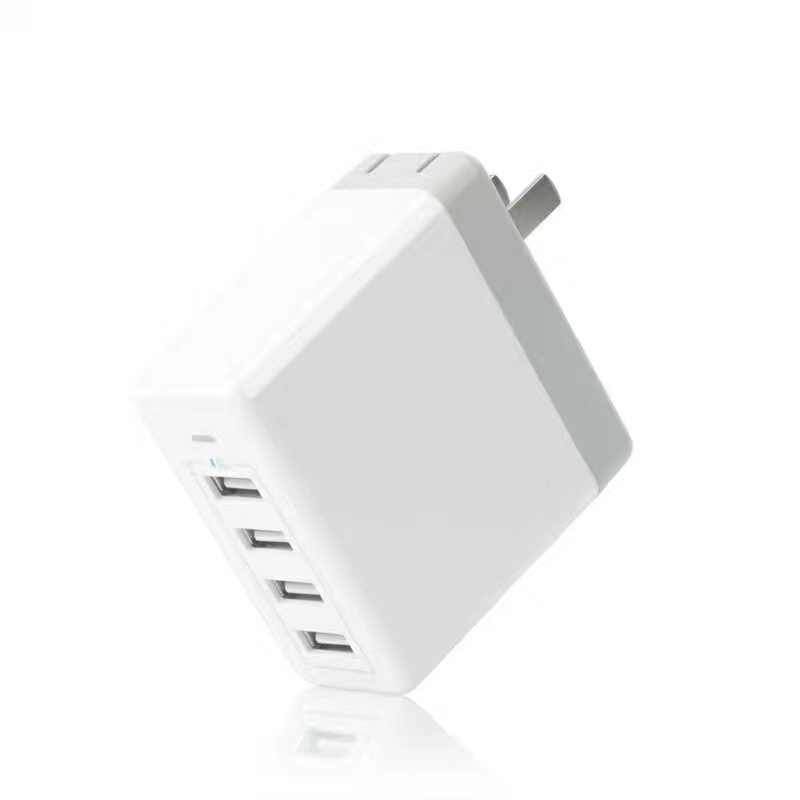 KPS-8406LC อะแดปเตอร์ AC สี่พอร์ต (พร้อมสายเคเบิล AC ที่ถอดออกได้)