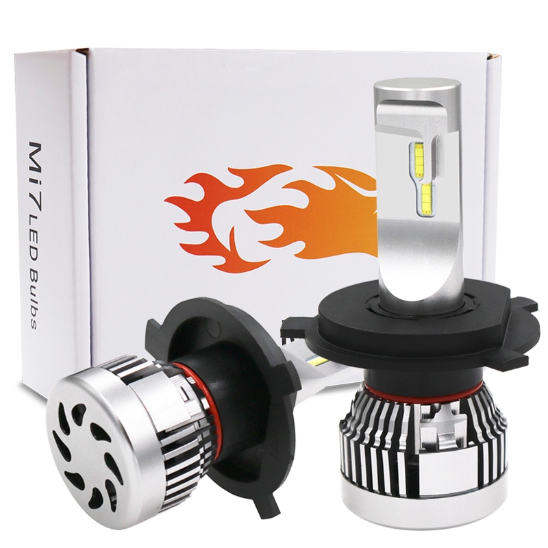 60W 6000LM super bright รถ h4 พลังงานสูงนำหลอดไฟหน้า h4 p43t / p45t นำไฟหน้า
