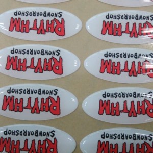 ที่กำหนดเองพิมพ์ 3 เมตรกาวตนเองที่แข็งแกร่ง 3D อีพ็อกซี่ยูรีเทน pu เรซิ่นป้ายโดม