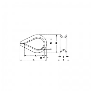 US Type G-411 Light Duty Thimble Wire Rope