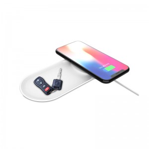 KPS-X701 การออกแบบที่ดีที่มีคุณภาพสูงถาดขนาดเล็ก 10 วัตต์ qi 2in1 อย่างรวดเร็วชาร์จไร้สาย