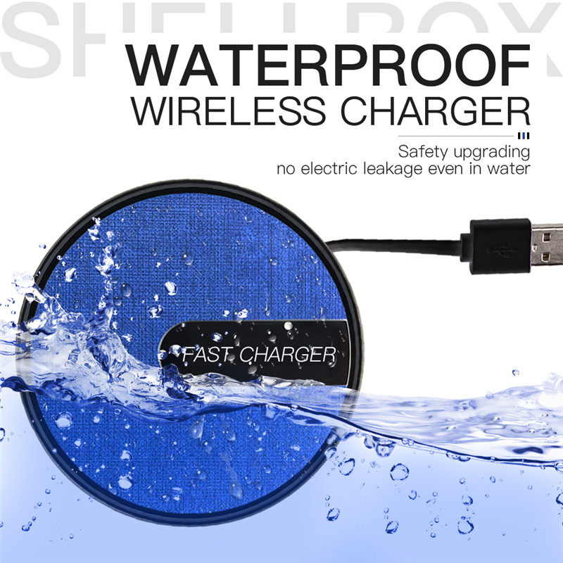 KPS-X30 แบบพกพาที่กำหนดเอง 10W ฉีรวดเร็ว IP68 กันน้ำผ้าชาร์จไร้สาย