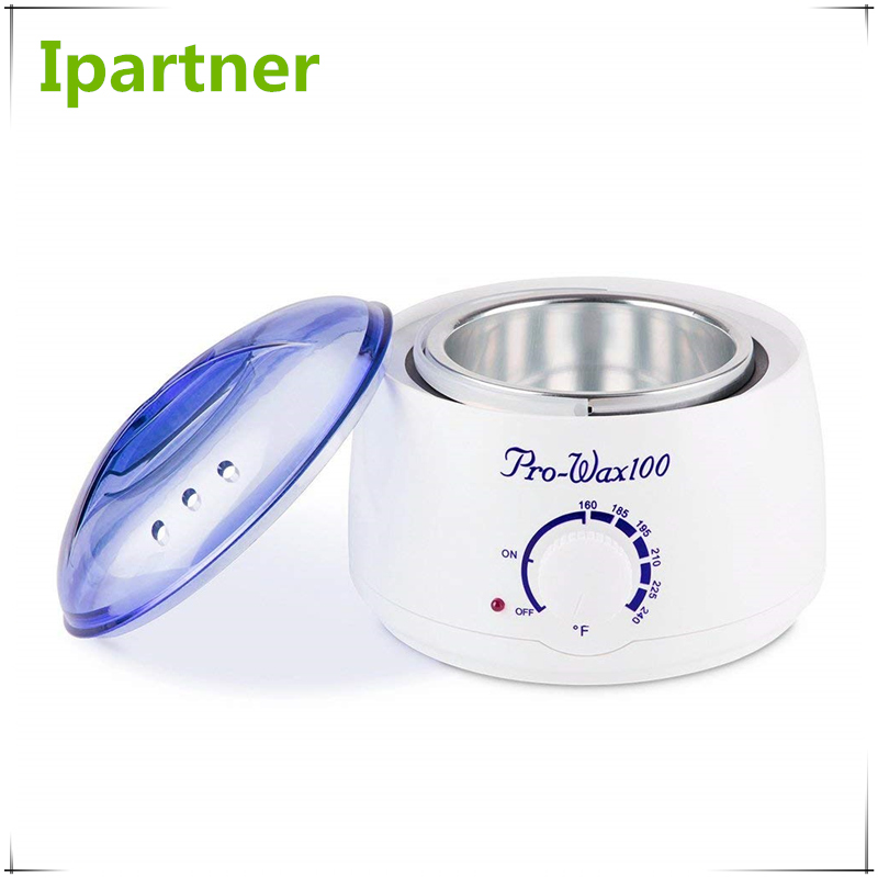 เครื่องอุ่นขี้ผึ้งไฟฟ้าแบบพกพา Ipartner AX-100 สำหรับการกำจัดขน - ฝาสีน้ำเงิน