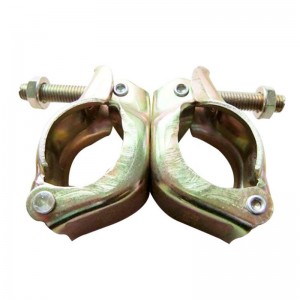 นั่งร้านประทับ Coupler หมุน JIS ชนิดสังกะสีสีเหลือง