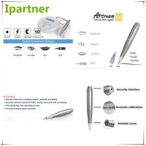 Ipartner Artmex V6 เครื่องสักคิ้วแต่งหน้าถาวร Lip Micropigmentation MTS PMU